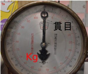 はかりの目盛り